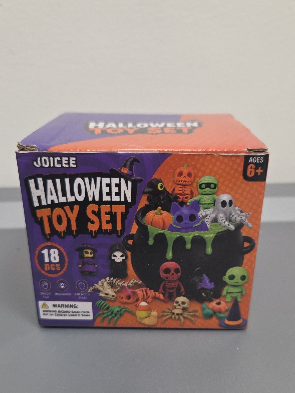 Brand New 18-piece Halloween Toy Set Spooky Season Toys Pumpkin Witch Skeleton